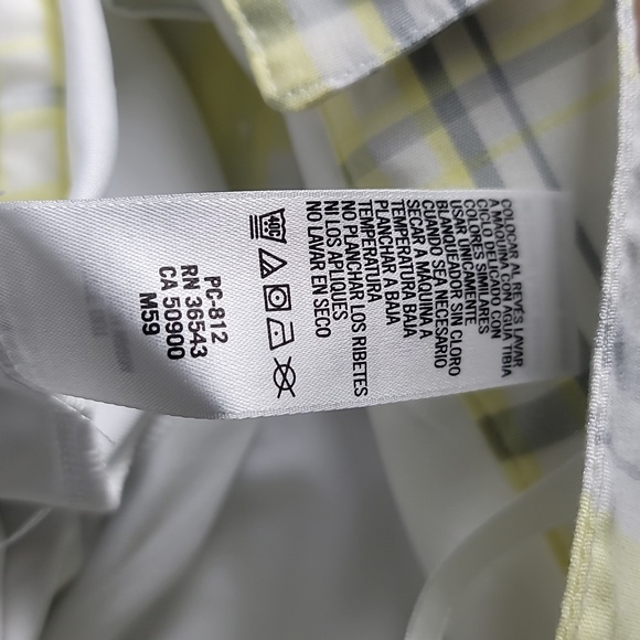 IZOD Perform X Sport Skirt Yellow & White Plaid Size 2 - Picture 5 of 6